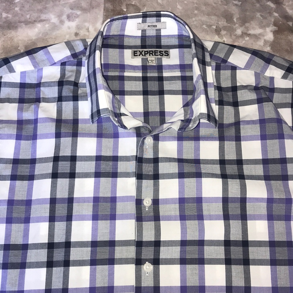 Men’s checkered dress shirt
